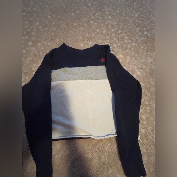 Black and White Colorblock Sweater - Picture 1 of 3